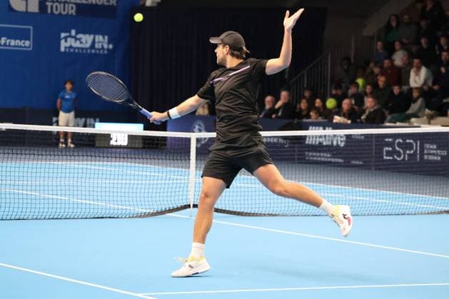 TENNIS : Play In Challenger Lille 2025 - ATP, Tennis Herren 125 Challenger Tour - 05 02 2025 Lucas POUILLE (France) au Play In Challenger Lille 2025, ATP 125 Challenger Tour, le 5 fÃ vrier 2025  Copyright: xLaurentxSANSONx xPsnewZx