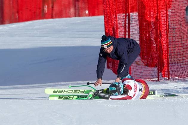 Sport Themen der Woche KW06 Sport Bilder des Tages ALPINE SKIING - FIS Ski WC Saalbach 2025 SAALBACH,AUSTRIA,06.FEB.25 - ALPINE SKIING - FIS Alpine World Ski Championships Saalbach 2025, Super G, ladies. Image shows Ricarda Haaser (AUT).  GEPAxpictures xMaticxKlansek