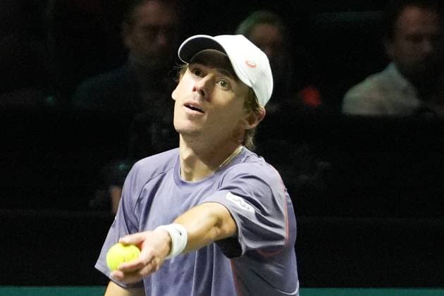 TENNIS - ABN AMRO OPEN 2025 Laurent Lairys MAXPPP - Alex de Minaur of Australia during the ABN AMRO Open 2025, ATP, Tennis Herren 500 Tennis 1 4 finale event on 7 February 2025 in Rotterdam, Netherlands - Photo Laurent Lairys MAXPPP Rotterdam Netherlands  Copyright: xMAXPPPxLaurentxLairysx LLR202502070747 LLR202502070747