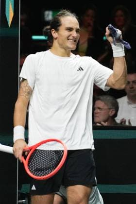 TENNIS - ABN AMRO OPEN 2025 Mattia Bellucci of Italie during the ABN AMRO Open 2025, ATP, Tennis Herren 500 Tennis 1 4 finale event on 7 February 2025 in Rotterdam, Netherlands - Photo Laurent Lairys PsnewZ RotterdamNetherlands  Copyright: xLaurentxLairysx