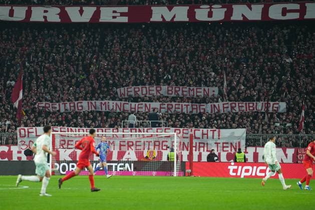 Sport Themen der Woche KW06 Munich, Germany, February 7th 2025 FCB Südkurve during game. Bundesliga football match between FC Bayern München and SV Werder Bremen at Allianz Arena in Munich, Germany. (Maximilian Gärtner SPP)  Copyright: xMaximilianxGärtnerx xSPPx spp-en-MaGSp-20250207_FCB-SVW-24