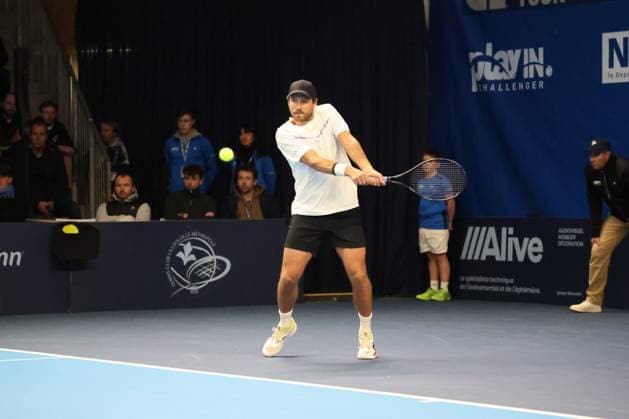 TENNIS : Play In Challenger Lille 2025 - ATP, Tennis Herren 125 Challenger Tour - 07 02 2025 Lucas POUILLE (France) au Play In Challenger Lille 2025, ATP 125 Challenger Tour, le 7 fÃ vrier 2025  Copyright: xLaurentxSANSONx xPsnewZx