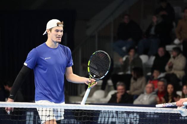 TENNIS : Play In Challenger Lille 2025 - ATP, Tennis Herren 125 Challenger Tour - 07 02 2025 Arthur BOUQUIER (France) au Play In Challenger Lille 2025, ATP 125 Challenger Tour, le 7 fÃ vrier 2025  Copyright: xLaurentxSANSONx xPsnewZx
