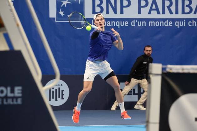 TENNIS : Play In Challenger Lille 2025 - ATP, Tennis Herren 125 Challenger Tour - 07 02 2025 Arthur BOUQUIER (France) au Play In Challenger Lille 2025, ATP 125 Challenger Tour, le 7 fÃ vrier 2025  Copyright: xLaurentxSANSONx xPsnewZx