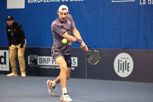 TENNIS : Play In Challenger Lille 2025 - ATP, Tennis Herren 125 Challenger Tour - 07 02 2025 Valentin ROYER (France) au Play In Challenger Lille 2025, ATP 125 Challenger Tour, le 7 fÃ vrier 2025  Copyright: xLaurentxSANSONx xPsnewZx