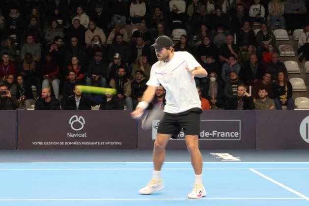 TENNIS : Play In Challenger Lille 2025 - ATP, Tennis Herren 125 Challenger Tour - 07 02 2025 Lucas POUILLE (France) au Play In Challenger Lille 2025, ATP 125 Challenger Tour, le 7 fÃ vrier 2025  Copyright: xLaurentxSANSONx xPsnewZx