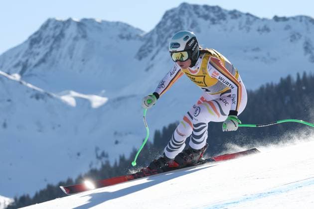 Bilder des Jahres 2025, Sport 02 Februar Sport Themen der Woche KW06 Sport Bilder des Tages ALPINE SKIING - FIS Ski WC Saalbach 2025 SAALBACH,AUSTRIA,08.FEB.25 - ALPINE SKIING - FIS Alpine World Ski Championships Saalbach 2025, downhill, ladies. Image shows Kira Weidle-Winkelmann (GER).  GEPAxpictures xWolfgangxGrebien