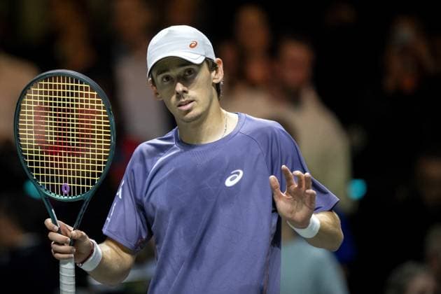 ROTTERDAM - Alex de Minaur (AUS) after his won match against Mattia Bellucci (ITA) on the sixth day of the ABN AMRO Open tennis tournament in Ahoy. ANP SANDER KING ABN AMRO Open - Day Six 2025 xVIxANPxSportx xxANPxIVx 519420081 originalFilename: 519420081.jpg