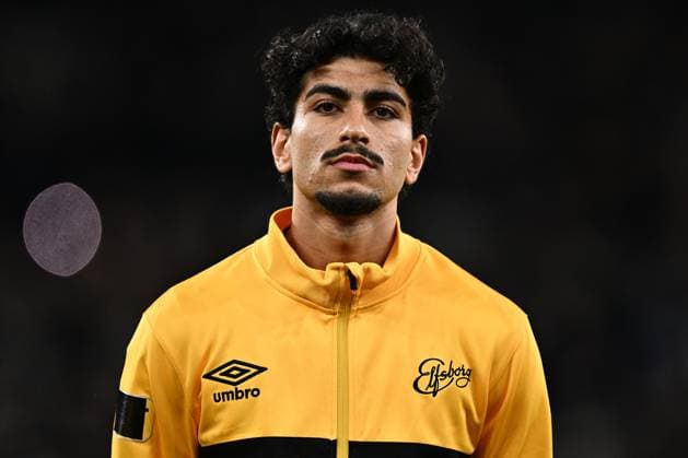 LONDON, ENGLAND - JANUARY 30: Ahmed Qasem of IF Elfsborg looks on during the UEFA Europa League 2024 25 League Phase MD8 match between Tottenham Hotspur and IF Elfsborg at Tottenham Hotspur Stadium on January 30, 2025 in London, England. Photo by Sebastian Frej Tottenham Hotspur v IF Elfsborg - UEFA Europa League 2024 25 League Phase MD8 Copyright: xSebastianxFrejx