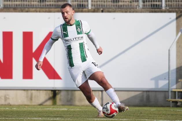 Düsseldorf, Deutschland 08. Februar 2025: Regionalliga West - 2024 2025 - Fortuna Düsseldorf U23 vs. Borussia Mönchengladbach U23 Im Bild: Kushtrim Asallari (Borussia Mönchengladbach U23) Paul-Janes-Stadion Nordrhein Westfalen Copyright: xFotostandx xVanxderxVeldenx