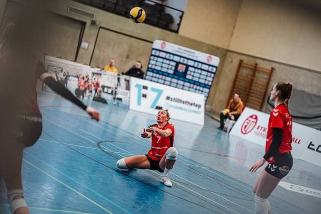 Volleyball Frauen Saison 2024 2025 2. Volleyball Bundesliga Frauen Pro ETV Hamburg vs. VCO Dresden 08.02.2025 Leonie Körtzinger ( 7, ETV Hamburg) Hamburg Lokstedter Steindamm 52 Hamburg Deutschland
