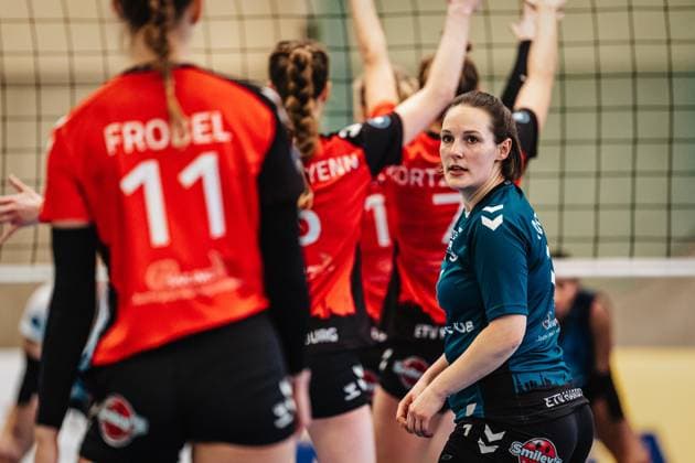 Volleyball Frauen Saison 2024 2025 2. Volleyball Bundesliga Frauen Pro ETV Hamburg vs. VCO Dresden 08.02.2025 Jana-Marie Meiser ( 1, ETV Hamburg) Hamburg Lokstedter Steindamm 52 Hamburg Deutschland
