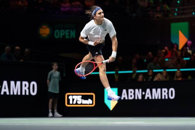 2025-02-08 ABN AMRO Open 2025 ROTTERDAM, NETHERLANDS - FEBRUARY 8: Mattia Bellucci of Italy during the ABN AMRO Open 2025 at Rotterdam Ahoy on February 8, 2025 in Rotterdam, Netherlands. Rotterdam Rotterdam Ahoy Netherlands Content not available for redistribution in The Netherlands directly or indirectly through any third parties. Copyright: xAndrexWeeningx