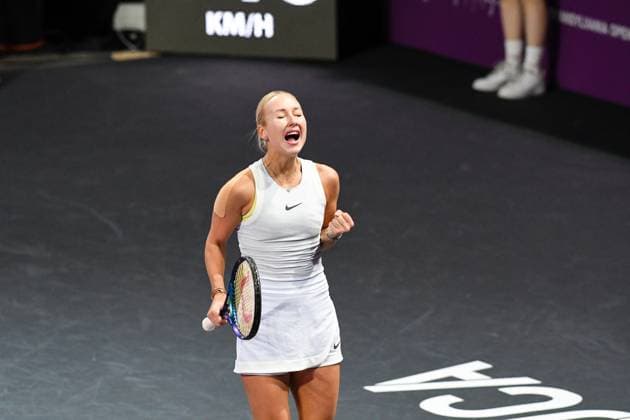 Transylvania Open 2025 - WTA, Tennis Damen 250 Tournament - Day 6 - Semi-final Anastasia Potapova competes during the semifinals of the Transylvania Open 2025, a WTA250 Tournament, at BT Arena in Cluj-Napoca, Romania, on February 8, 2025 Cluj-Napoca Romania  Copyright: xFlaviuxBuboix originalFilename:buboi-notitle250208_npLIy.jpg