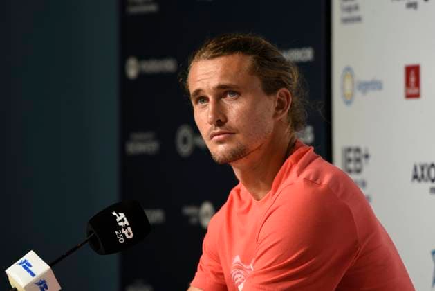 Sport Themen der Woche KW06 Alexander Zverev Alexander Zverev holds a press conference, PK, Pressekonferenz at the start of the Argentina Open tournament in Buenos Aires, Argentina, on February 8. buenos aires Buenos Aires Argentina  Copyright: xMarinaxEspechex originalFilename:espeche-notitle250208_npfjJ.jpg