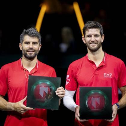 ROTTERDAM - Simone Bolelli (ITA) and Andrea Vavassori (ITA) win the doubles of the ABN AMRO Open tennis tournament in Ahoy. ANP SANDER KING ABN AMRO Open - Day Seven 2025 xVIxANPxSportx xxANPxIVx 519520520 originalFilename: 519520520.jpg