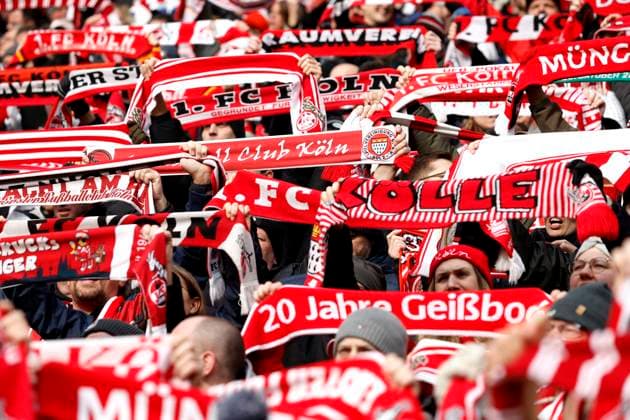 FANS Team 1.FC Koeln DFL 2. Bundesliga Saison 2024 - 2025 Spiel 1.FC Koeln - FC Schalke 04 1 : 0 am 09.02. 2025 in Koeln