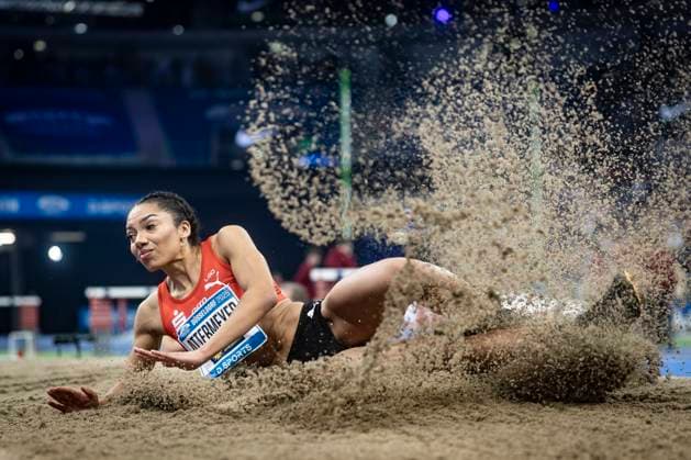 Sport Themen der Woche KW06 Sport Bilder des Tages ISTAF Indoor; Duesseldorf, 09.02.2025 Attermeyer, Samira (GER); ISTAF Indoor im PSD Bank Dome in Duesseldorf, Deutschland am 09.02.2025. *** ISTAF Indoor Duesseldorf, 09 02 2025 Attermeyer, Samira GER ISTAF Indoor at the PSD Bank Dome in Duesseldorf, Germany on 09 02 2025 Copyright: xBEAUTIFULxSPORTS AxelxKohringx