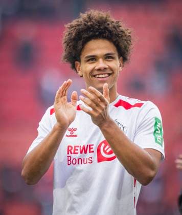 Köln, Germany. 09th Feb 2025. Neo Joshua Telle (Köln) 1. FC Köln - FC Schalke 04 08.02.2025