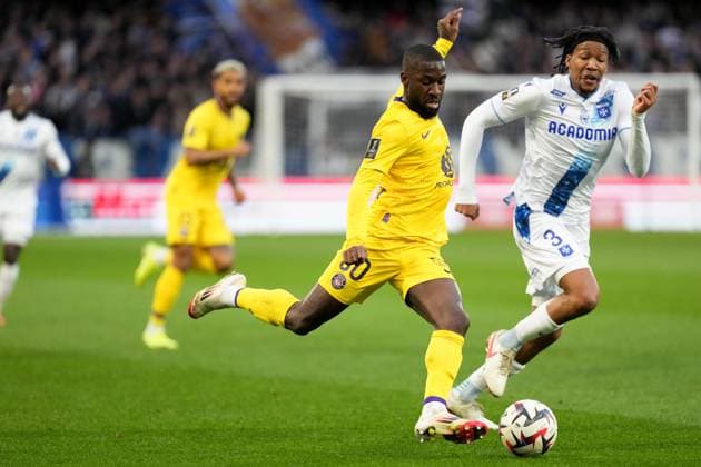 Fußball, AJ Auxerre - FC Toulouse AJ Auxerre v Toulouse FC - Ligue 1 McDonald s 2024 2025 80 Shavy BABICKA (tfc) during the Ligue 1 McDonald s match between Auxerre and Toulouse at Stade Abbe Deschamps on February 9, 2025 in Auxerre, France. Auxerre France  Copyright: xFEPx 776279859
