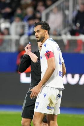 Fußball, AJ Auxerre - FC Toulouse AJ Auxerre v Toulouse FC - Ligue 1 McDonald s 2024 2025 04 Jubal ROCHA MENDES JUNIOR (aja) during the Ligue 1 McDonald s match between Auxerre and Toulouse at Stade Abbe Deschamps on February 9, 2025 in Auxerre, France. Auxerre France  Copyright: xFEPx 776279859