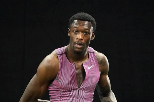 09.02.2025, Leichtathletik, ISTAF indoof Düsseldorf 2025, Indoormeeting Duesseldorf , ISS Dome Düsseldorf 60m Männer, Owen Ansah Hamburger SV ,