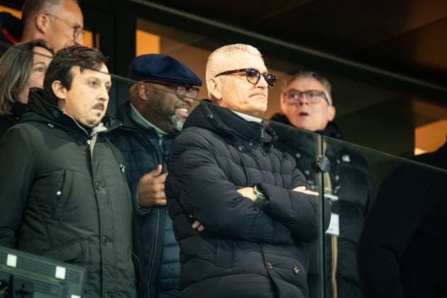 FOOTBALL : SCO Angers vs Olympique de Marseille - Ligue 1 - JournÃ e 21 - 09 02 2025 Pablo Longoria Fabrizio Ravanelli AngersFrance  Copyright: xBaptistexAutissierx