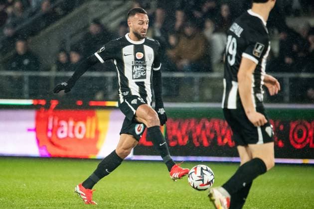 FOOTBALL : SCO Angers vs Olympique de Marseille - Ligue 1 - JournÃ e 21 - 09 02 2025 Haris Belkebla (ANGERS SCO) AngersFrance  Copyright: xBaptistexAutissierx