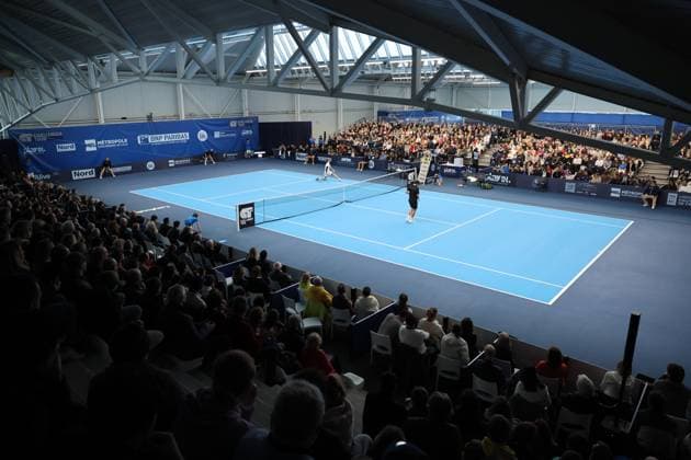 TENNIS : Play In Challenger Lille 2025 - ATP, Tennis Herren 125 Challenger Tour - 09 02 2025 Lucas POUILLE (France) et Arthur BOUQUIER (France) lors de la finale au Play In Challenger Lille 2025, ATP 125 Challenger Tour, le 9 fÃ vrier 2025  Copyright: xLaurentxSANSONx xPsnewZx