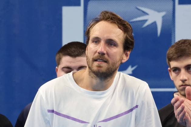 TENNIS : Play In Challenger Lille 2025 - ATP, Tennis Herren 125 Challenger Tour - 09 02 2025 Lucas POUILLE (France) lors de la finale au Play In Challenger Lille 2025, ATP 125 Challenger Tour, le 9 fÃ vrier 2025  Copyright: xLaurentxSANSONx xPsnewZx