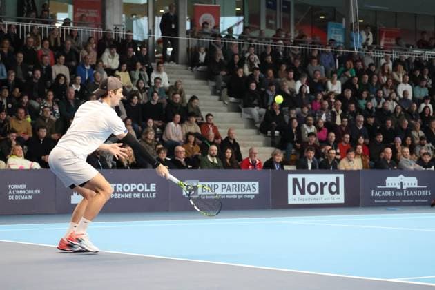 TENNIS : Play In Challenger Lille 2025 - ATP, Tennis Herren 125 Challenger Tour - 09 02 2025 Arthur BOUQUIER (France) lors de la finale au Play In Challenger Lille 2025, ATP 125 Challenger Tour, le 9 fÃ vrier 2025  Copyright: xLaurentxSANSONx xPsnewZx