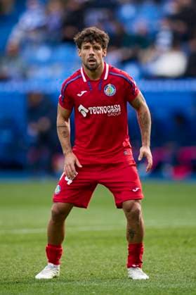 Deportivo Alaves v Getafe CF - LaLiga EA Sports Juan Bernat of Getafe CF looks on during the LaLiga EA Sports match between Deportivo Alaves and Getafe CF at Mendizorrotza on February 9, 2025, in Vitoria, Spain. Vitoria Mendizorrotza Basque Country Spain RL_ALVvGETCF_000042 Copyright: xRicardoxLarreinax