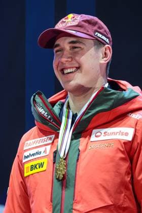 INVERNALI - Sci Alpino - FIS Alpine World Ski Championships - Men s Downhill FIS Alpine World Ski Championships Saalbach 2025 Men s Downhill - Medal Ceremony Gold Medal:von ALLMEN Franjo (SUI) Sunday 09 02 25 Saalbach Austria  Copyright: xIPAxSport ABACAx