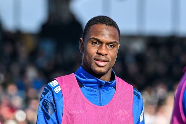GER, 2. BL, SSV Ulm 1846 vs SC Paderborn 08.02.2025, Donaustadion, Ulm, GER, 2. BL, SSV Ulm 1846 vs SC Paderborn, im Bild Ilyas Ansah (SC Paderborn, 29)