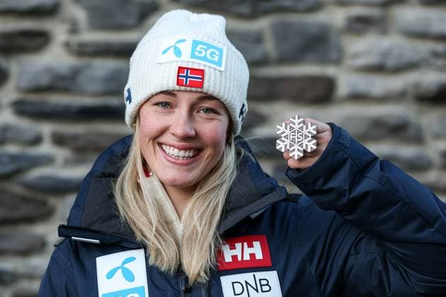 Sport Themen der Woche KW07 Sport Bilder des Tages ALPINE SKIING - FIS Ski WC Saalbach 2025 SAALBACH,AUSTRIA,10.FEB.25 - ALPINE SKIING - FIS Alpine World Ski Championships Saalbach 2025, medal photo shoot. Image shows Kajsa Vickhoff Lie (NOR).  GEPAxpictures xMaticxKlansek