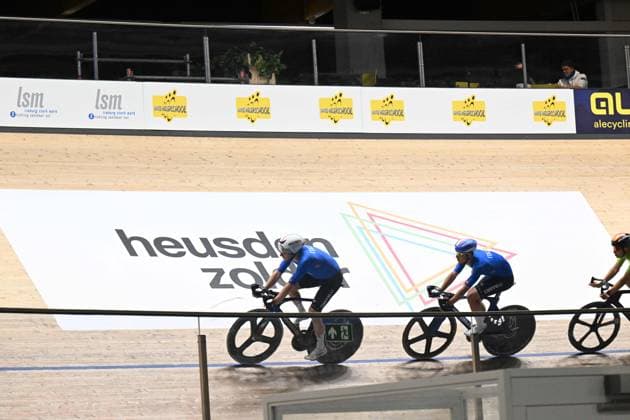 10-02-2025 Allenamento Europei Pista Zolder 2025; 2025, Italia; Viviani, Elia; Zolder, Velodromo; 