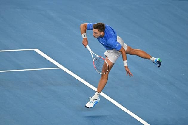 Open 13 Provence - Marseille Hadad Medjedovic (see) during his first round match at the Open 13 Provence in Marseille, France, on February 10, 2025. Photo by Corinne Dubreuil ABACAPRESS.COM Marseille France  Copyright: xDubreuilxCorinne ABACAx