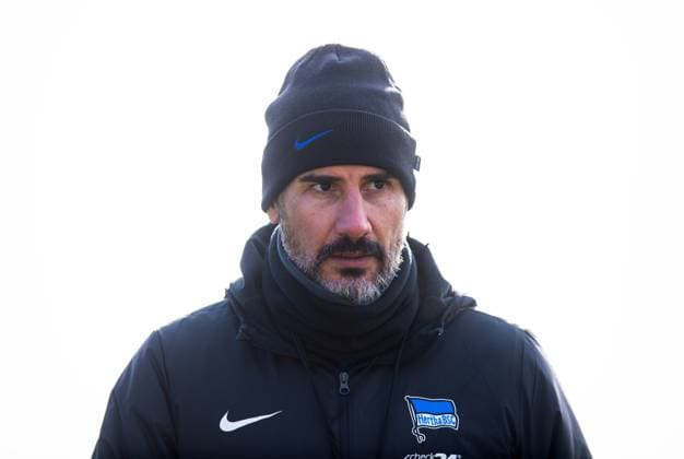 Fussball, Herren, Saison 2024 25, 2. Bundesliga, Hertha BSC, Training, Trainer Cristian Fiel (Hertha BSC), 11.02. 2025,