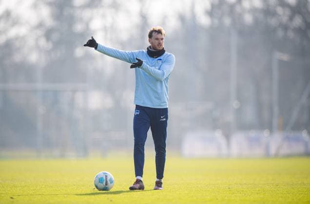Fussball, Herren, Saison 2024 25, 2. Bundesliga, Hertha BSC, Training, Pascal Klemens (Hertha BSC), 11.02. 2025,