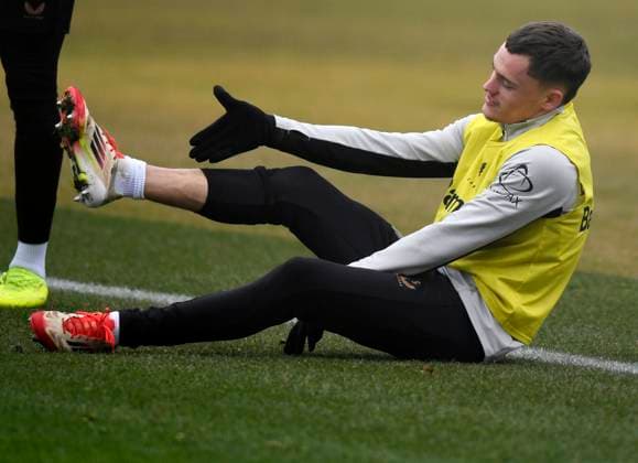 11.02.2025, xophax, Fussball , Bayer 04 Leverkusen Training, Trainingswoche vor dem Top-Spiel gegen Bayer München, Florian Wirtz (DFL DFB REGULATIONS PROHIBIT ANY USE OF PHOTOGRAPHS as IMAGE SEQUENCES and or QUASI-VIDEO) Leverkusen