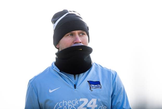 Fussball, Herren, Saison 2024 25, 2. Bundesliga, Hertha BSC, Training, Jon Dagur Thorsteinsson (Hertha BSC), 11.02. 2025, Copyright: xSebastianxRäppold MatthiasxKochx