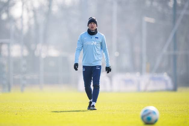 Fussball, Herren, Saison 2024 25, 2. Bundesliga, Hertha BSC, Training, Jon Dagur Thorsteinsson (Hertha BSC), 11.02. 2025,