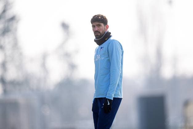 Fussball, Herren, Saison 2024 25, 2. Bundesliga, Hertha BSC, Training, Andreas Bouchalakis (Hertha BSC), 11.02. 2025,