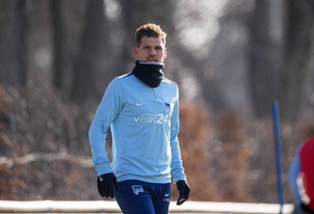 Fussball, Herren, Saison 2024 25, 2. Bundesliga, Hertha BSC, Training, Florian Niederlechner (Hertha BSC), 11.02. 2025,