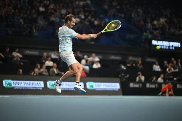 Open 13 Provence - Richard Gasquet v Alexander Biblik Richard Gasquet (FRA) during his last match at the Open 13 Provence in Marseille, on February, 11, 2025. Photo by Corinne Dubreuil ABACAPRESS.COM Marseille France  Copyright: xDubreuilxCorinne ABACAx