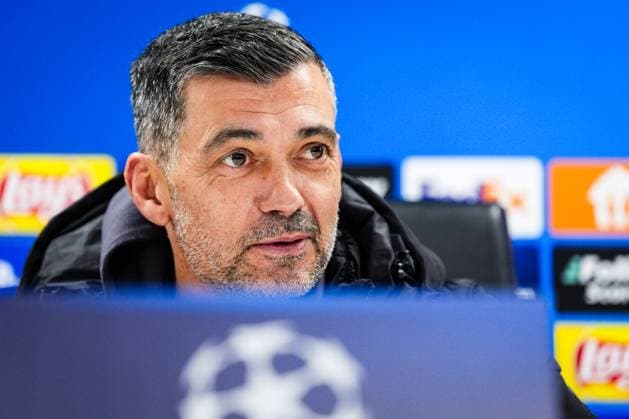 Champions League 2024-2025: press conference, PK, Pressekonferenz of AC Milan Rotterdam - AC Milan coach Sergio Conceicao during the press conference of AC Milan in preparation of the Champions League duel against Feyenoord at Stadion Feijenoord De Kuip on 11 February 2025 in Rotterdam, The Netherlands. Copyright: xYannickxVerhoevenx