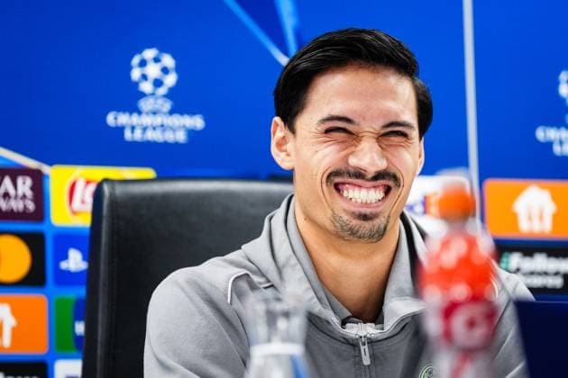 Sport Bilder des Tages Champions League 2024-2025: press conference, PK, Pressekonferenz of AC Milan Rotterdam - Tijjani Reijnders of AC Milan during the press conference of AC Milan in preparation of the Champions League duel against Feyenoord at Stadion Feijenoord De Kuip on 11 February 2025 in Rotterdam, The Netherlands. Copyright: xYannickxVerhoevenx
