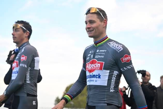 Alpecin-Deceuninck Media Day 2025 DENIA, SPAIN - FEBRUARY 12 : Van Der Poel Mathieu (NED) of Alpecin-Deceuninck pictured during the media day of cycling team Alpecin-Deceuninck on February 12, 2025 in Denia, Spain, 12 02 2025 Denia Spain  Copyright: xJanxDexMeuleneirx