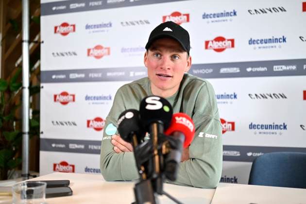 Alpecin-Deceuninck Media Day 2025 DENIA, SPAIN - FEBRUARY 12 : Van Der Poel Mathieu (NED) of Alpecin-Deceuninck pictured during the media day of cycling team Alpecin-Deceuninck on February 12, 2025 in Denia, Spain, 12 02 2025 Denia Spain  Copyright: xJanxDexMeuleneirx