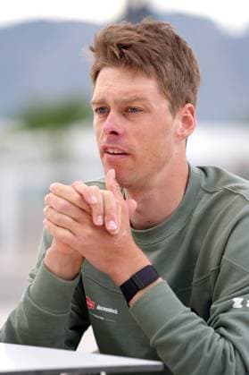 Danish Johan Price Pejtersen of Alpecin-Deceuninck pictured during the media day of Alpecin-Deceuninck cycling team in Pedreguer, Spain, Wednesday 12 February 2025, in preparation of the upcoming season. JOMAxGARCIA  x112316534x